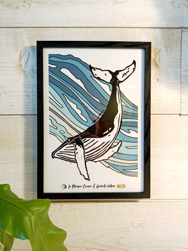 Affiche Dancing Whale Guenola Violeau x FO